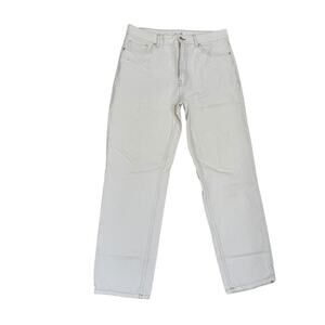Anine Bing Jeans Size 28 Cream Denim High Waist Crop‎